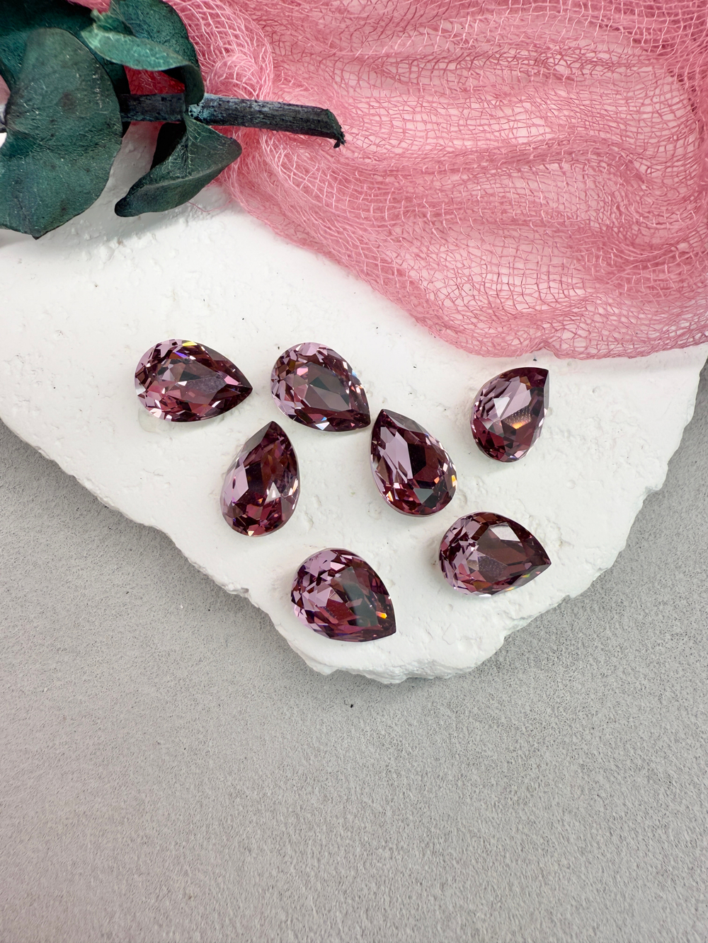 Капля Drop 14*10 мм, Light amethyst