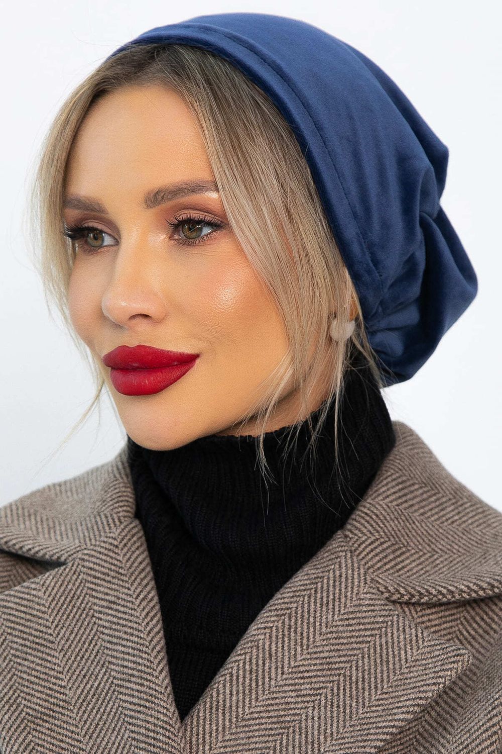 Чалма с резинкой (синяя) ЧР2-23М LT Collection