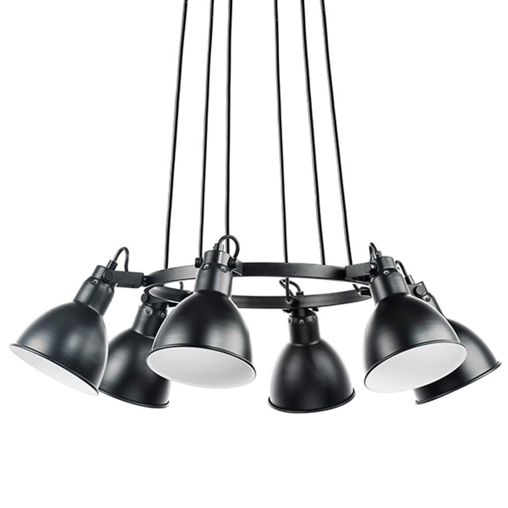 761167 Люстра ACROBATA 6х40W E14 ЧЕРНЫЙ