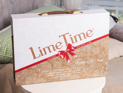 Комплект постельного белья Lime Time сатин  Golden Line Аксинит, 2,0 спальный с европростыней,