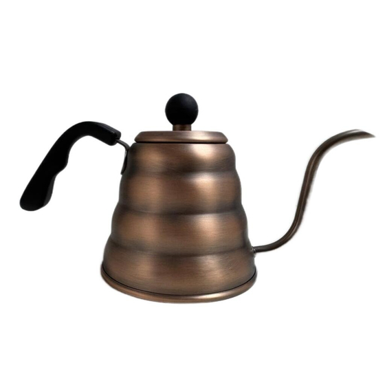 Кофейник чайник 1200 мл Бариста Antique цвет антик нерж. P.L. Barbossa