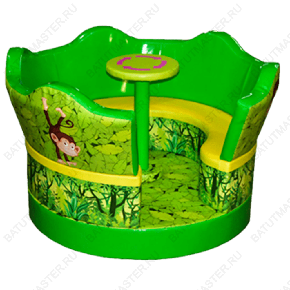 Электрическая карусель детская 4KIDS "Джунгли"