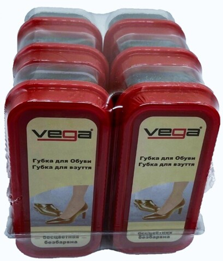 Губка для обуви VEGA бесцветная
