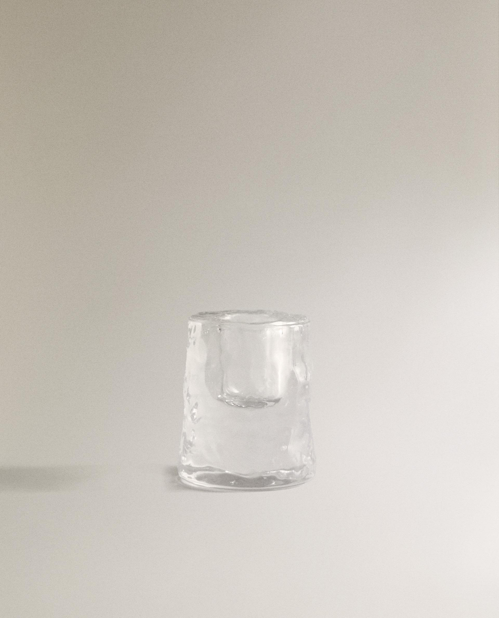 Zara Home Подсвечник из стекла, цвет прозрачный, 6 см