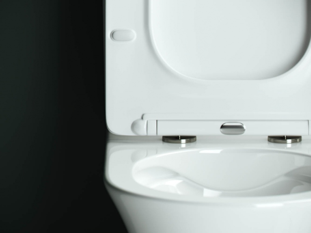 Унитаз-компакт безободковый Ceramica Nova Star CN1904-B с крышкой-сиденьем микролифт, белый глянец