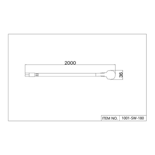 Проводной коннектор для драйвера с вилкой 200см Favourite Unica 1001-SW-180