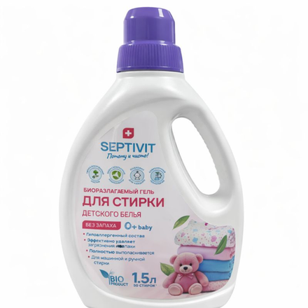 Гель для стирки SEPTIVIT Детское белье 1.5 л