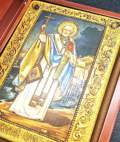 Икона Николай Чудотворец 15х20