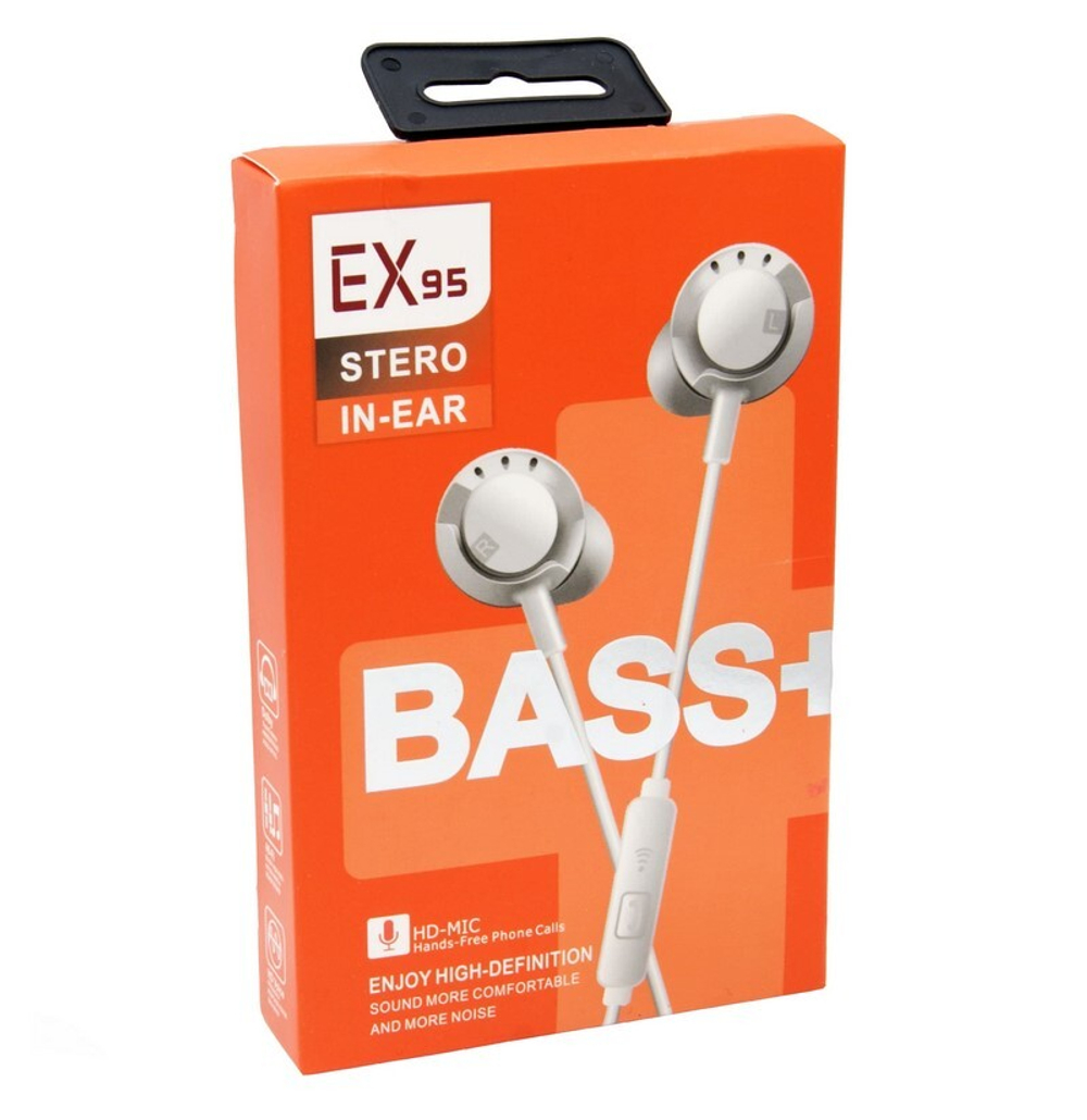 Наушники с микрофоном EX-95AP (белый)