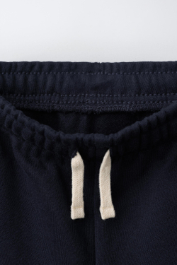 ZARA ОДНОТОННЫЕ БРЮКИ-ДЖОГГЕРЫ С НАШИВКОЙ, МОРСКОЙ СИНИЙ
