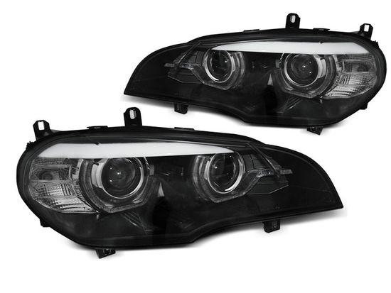 Передние фары AE DRL LED BLACK HID для BMW X5 E70