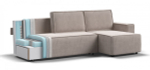 Угловой диван Норд Велюр Монолит латте