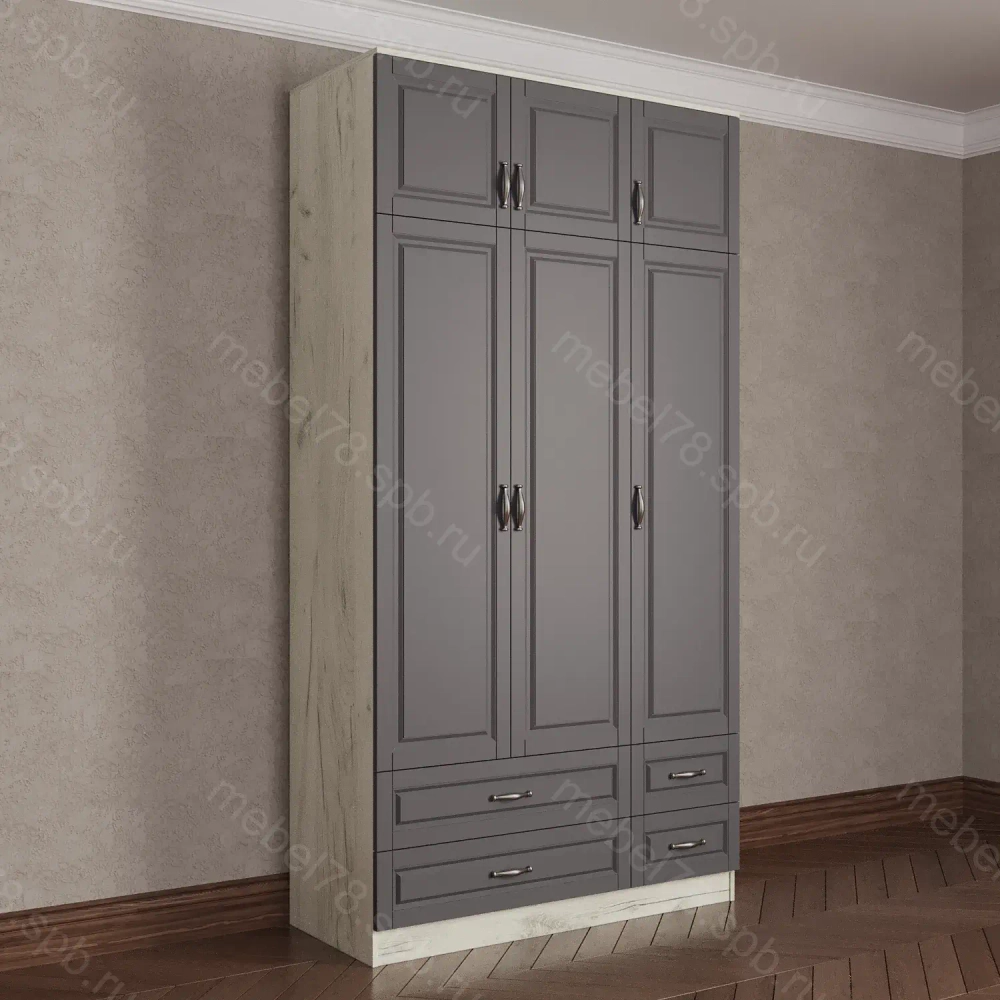 Шкаф распашной с антресолью 3/6