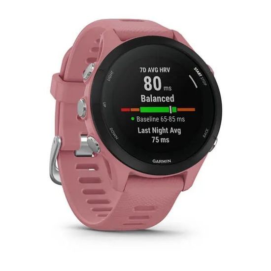 Умные часы Garmin Forerunner 255S со светло-розовым ремешком