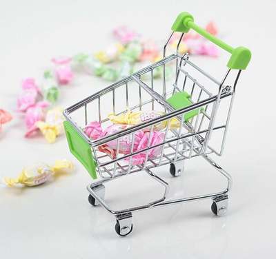 Корзина для мелочей в виде тележки (Цвет: разноцветный)