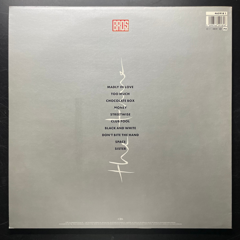 Bros ‎– The Time (Англия 1989г.)