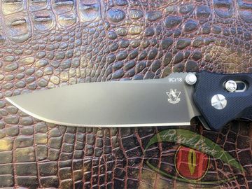 Складной нож Steelclaw Хират черный c клинком из стали 9Cr18MoV, рукоять G10