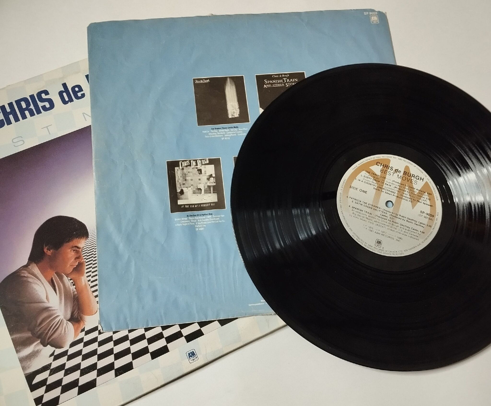 Винтажная виниловая пластинка LP Chris de Burgh Best Moves (Canada 1981)