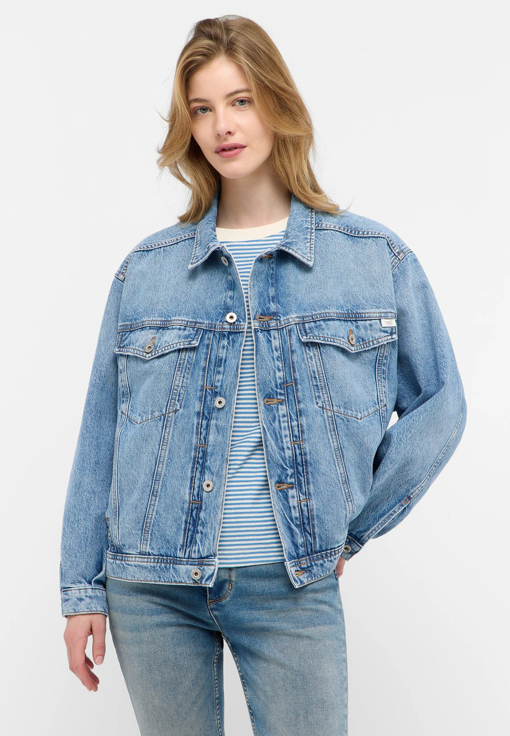 Куртка джинсовая женская MUSTANG Arcata Boyfriend Jacket