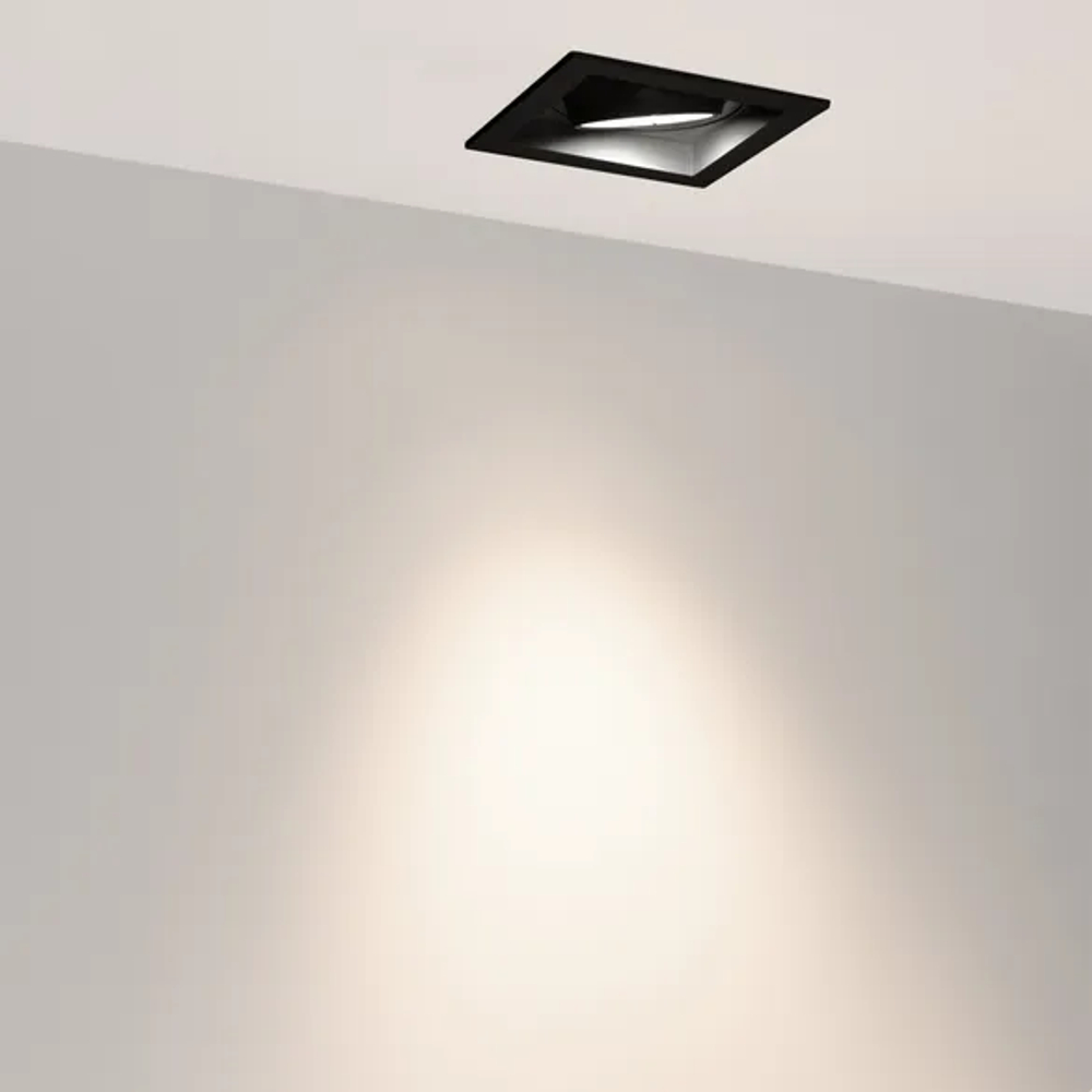 Светильник MS-VORTEX-BUILT-S117x117-20W Day4000 (BK-BK, 40 deg, 230V) (Arlight, IP20 Металл, 5 лет) 058361