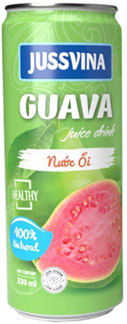 Сокосодержащий Негазированный Напиток Джуссвина Гуава с кусочками гуавы / Jussvina Guava Juice Drink 0.33 - банка