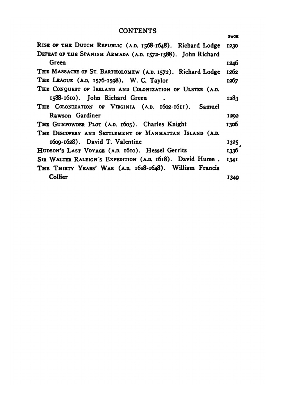 The World's great events. An indexed history of the world from earliest times to the present day by famous historians.. Volume 4 (1493-1648) | Singleton Esther