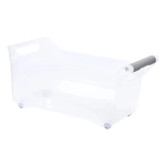 Органайзер с ручкой на колесах 7л прозрачный