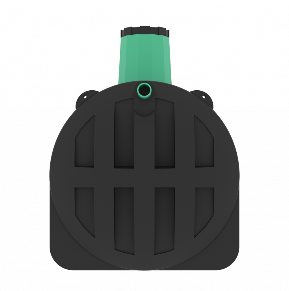 Подземная емкость Мультпласт 3.0 3000 л. горизонтальный (1800x1520x2110см;120кг;черный) - арт.555471