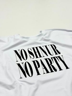 Футболка оверсайз(унисекс) плотная «NO SHNUR NO PARTY»