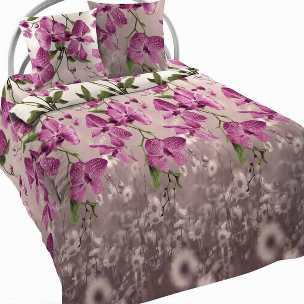 Комплект постельного белья "П37. 9391 (розовый)", бязь Шуйская Премиум, 100% хлопок. Комплект постельного белья "П37. 9391 (розовый)", бязь Шуйская Премиум, 100% хлопок.