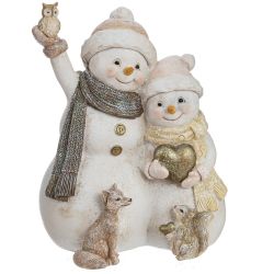 GAEM Фигурка декоративная "Снеговики", L12 W9,5 H15,5 см