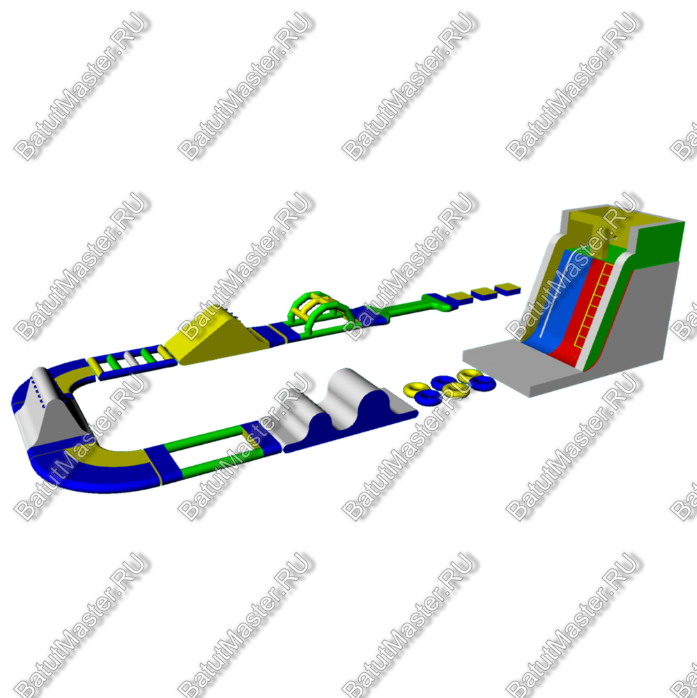 Аквапарк "Морские гонки" размер 25*2,8*7 м