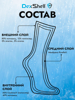 Водонепроницаемые носки DexShell Running Lite 2.0 Socks серый S (34-37)