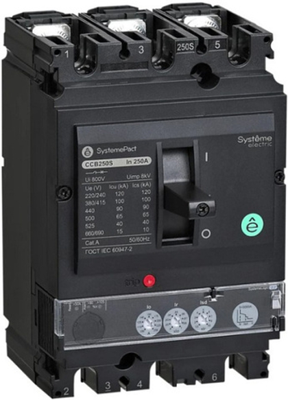 Автоматический выключатель в литом корпусе Systeme Electric SPC250N25022L3DF