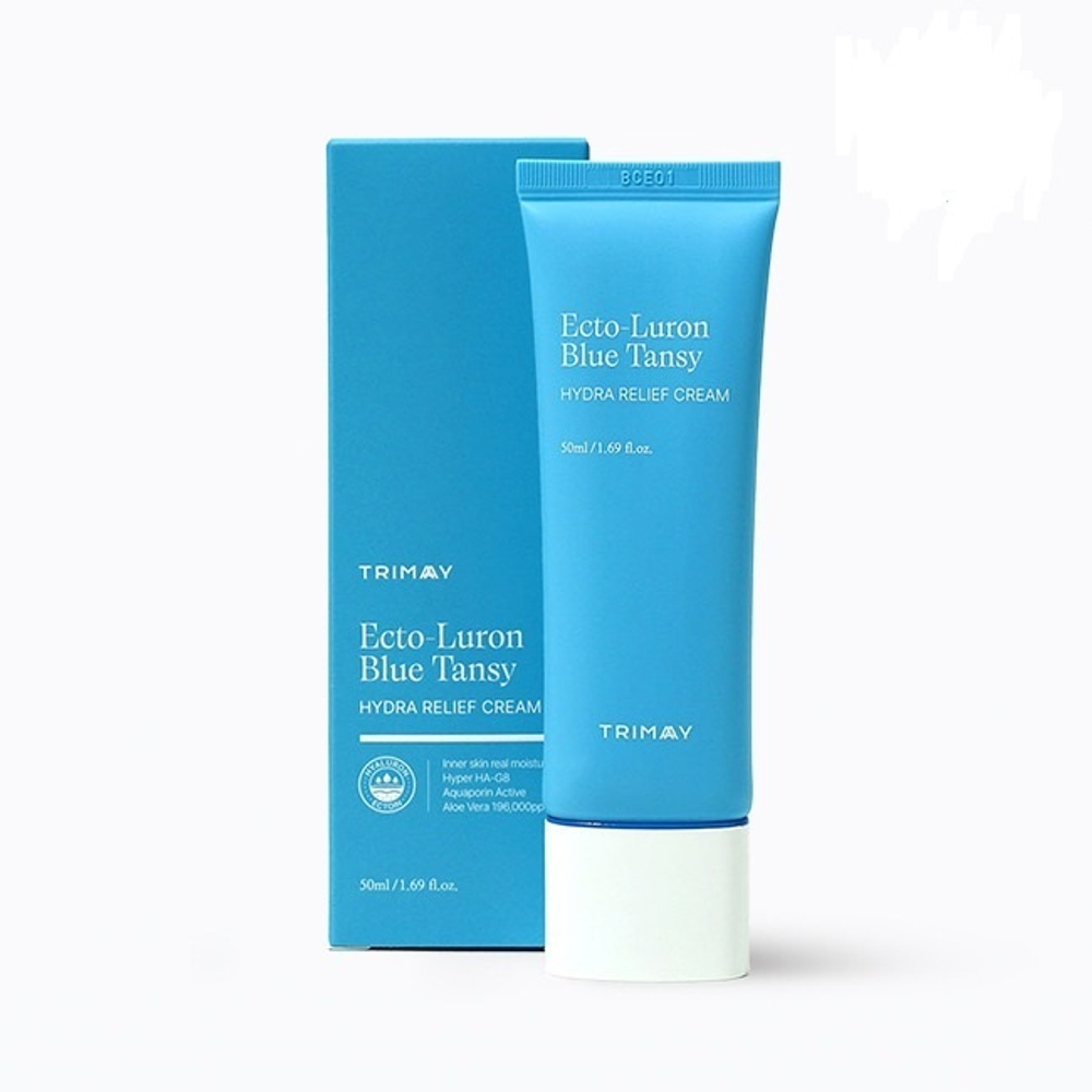 Trimay Ecto-Luron Blue Tansy Hydra Relief Cream увлажняющий крем для лица с эктоином и гиалуроновой кислотой