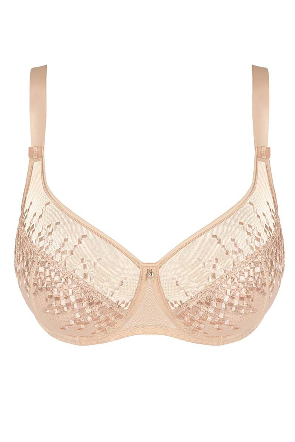 Бюстгальтер-балконет Jane с вышивкой (Размер: 70G) (Цвет: фиолетовый)