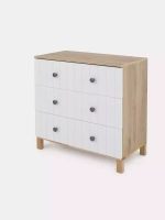 Комод RANT "BAMBOO" 84см 3 ящ. (арт.108) Cloud White