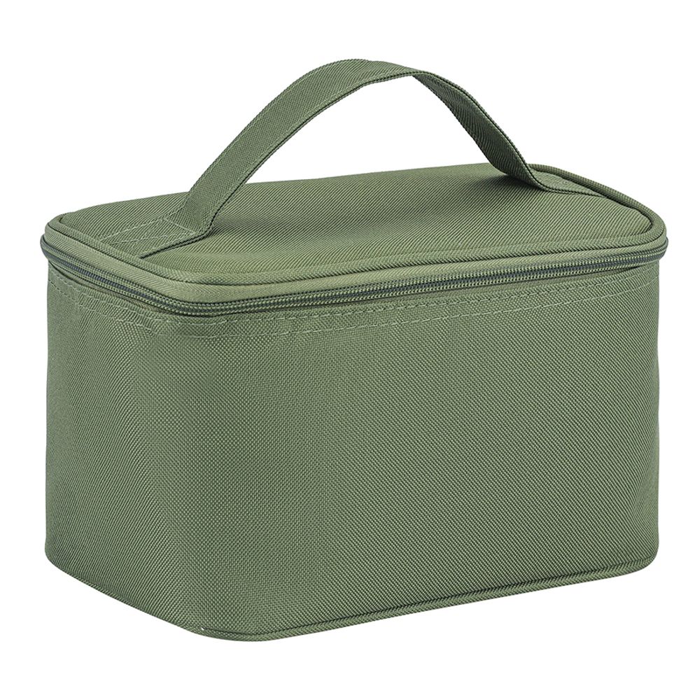 Термосумка для ланч-бокса/косметики/лекарств Smart Picnic, S, темно-зеленая