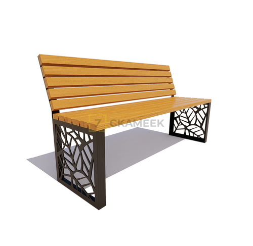 Скамейка садовая «Севастополь» без подлокотников (0,6 м лиственница,30х60)