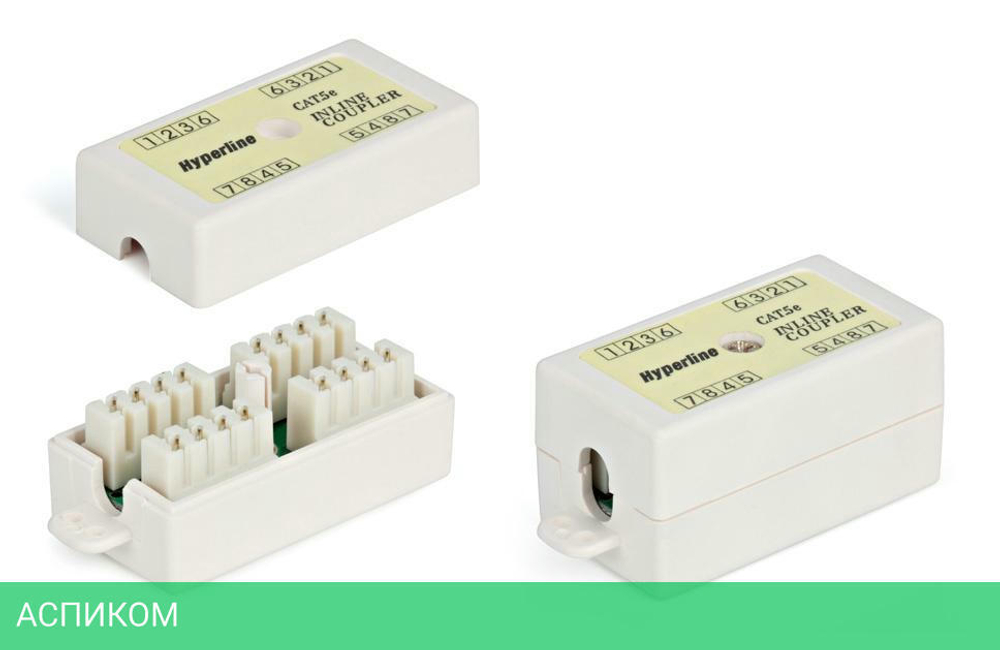 Адаптер Hyperline CA-IDC-C5E-WH белый