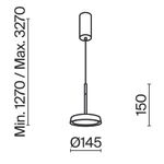 Подвесной светильник Maytoni MOD041PL-L15TR3K