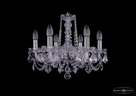 Подвесная люстра Bohemia Ivele 1402/6/160/Ni/Leafs