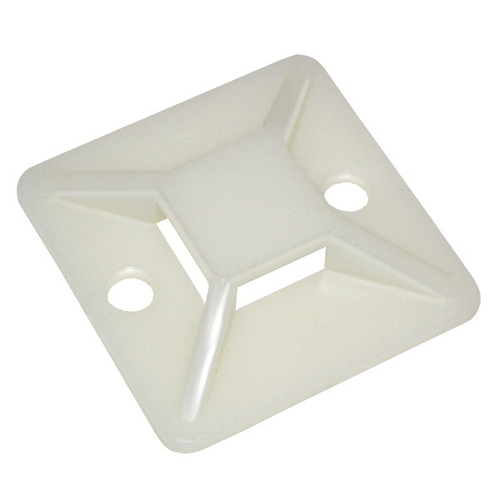 Площадка самоклеящаяся 20х20 белая под хомуты [уп.100шт] ИЭК UHP30-20-100