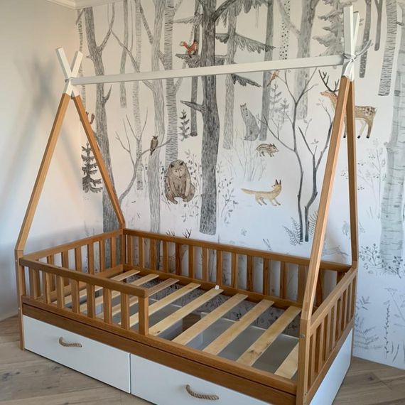 Детская кроватка Инди (Indi) из массива бука