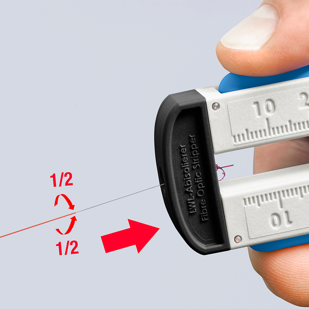 Инструмент для зачистки оптоволоконного кабеля KNIPEX 1285110SB