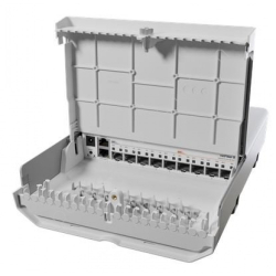 Коммутатор MikroTik CRS310-1G-5S-4S+OUT Коммутатор уличный, оптический 1*1Gbit Rj45, 5*1Gbit SFP, 4*10Gbit SFP+