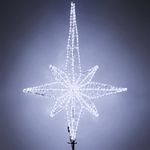 Макушка - Звезда на елку «Роза Ветров» белая