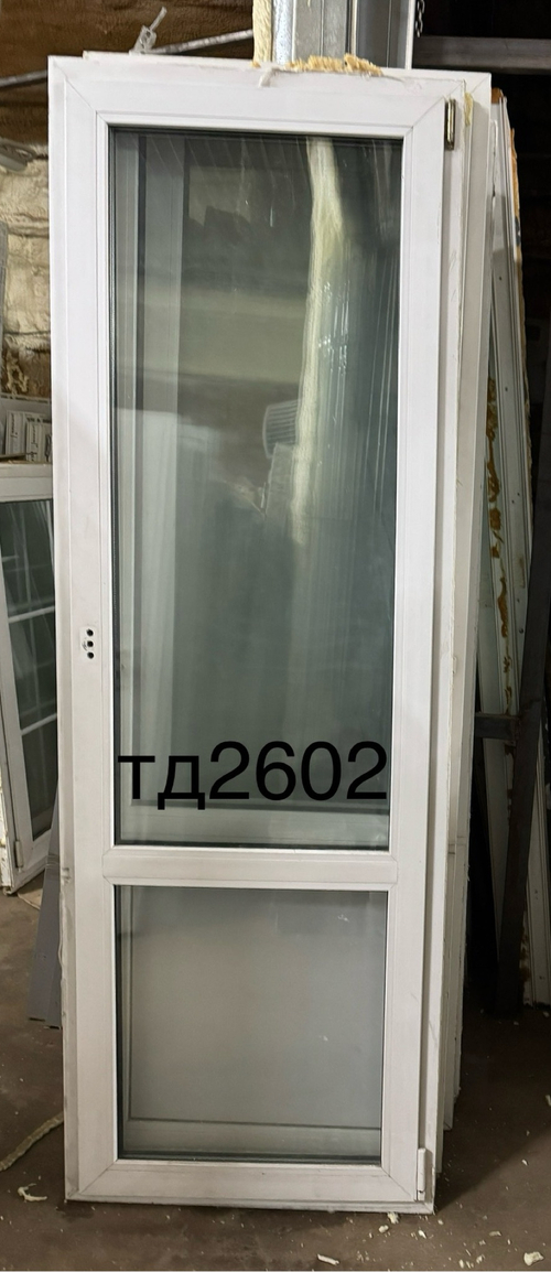 Дверь Пластиковая Б/У 223(в) х 77(ш) Балконная