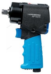 Пневмогайковерт ударный 1/2", 680 Нм, укороченный, с тремя головками в кейсе NORDBERG NP14075K