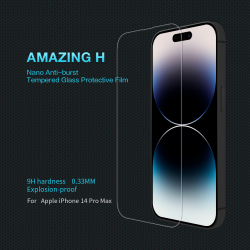 Защитное стекло с прозрачными рамками от Nillkin для iPhone 14 Pro Max, серия H Anti-Explosion Glass Screen Protector